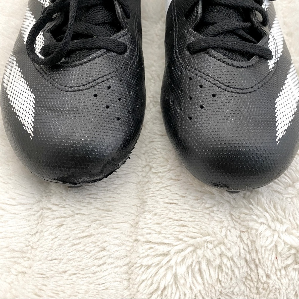 Adidas Adizero Impact.2 Spark Cleats Black White Youth Football Shoes Size 5.5 - Picture 3 of 14